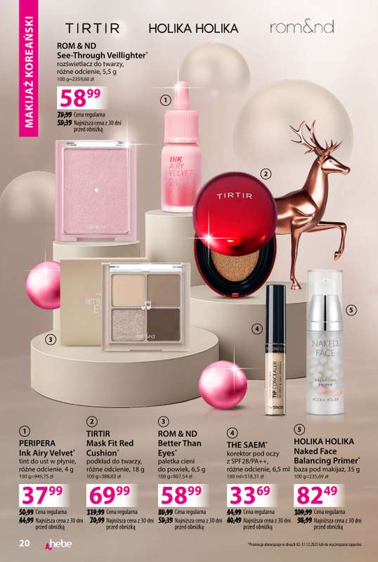 Hebe - gazetka promocyjna Katalog prezentów od środy 03.12 do środy 24.12 - strona 20