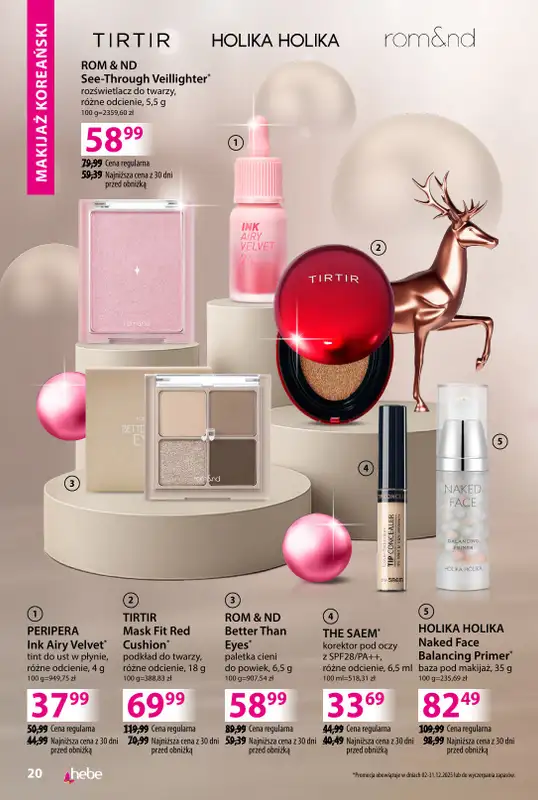Hebe - gazetka promocyjna Katalog prezentów od środy 03.12 do środy 24.12 - strona 20