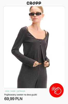 Cropp - gazetka promocyjna -35% na wybrane produkty od 160 PLN od środy 03.12 do poniedziałku 15.12 - strona 5