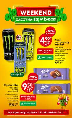 Żabka - gazetka promocyjna Gazetka weekendowa od piątku 05.12 do niedzieli 07.12