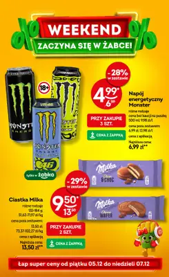 Żabka - gazetka promocyjna Gazetka weekendowa od piątku 05.12 do niedzieli 07.12