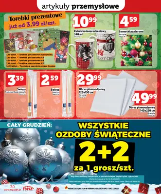 TOPAZ - gazetka promocyjna Superceny na Święta od czwartku, 11.12 od czwartku 11.12 do środy 17.12 - strona 30