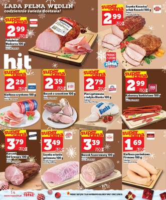 TOPAZ - gazetka promocyjna Superceny na Święta od czwartku, 11.12 od czwartku 11.12 do środy 17.12 - strona 14