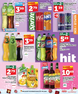 TOPAZ - gazetka promocyjna Superceny na Święta od czwartku, 11.12 od czwartku 11.12 do środy 17.12 - strona 25