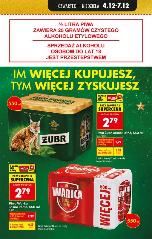 Biedronka - gazetka promocyjna Od czwartku, Z ladą tradycyjną od czwartku 04.12 do środy 10.12 - strona 21