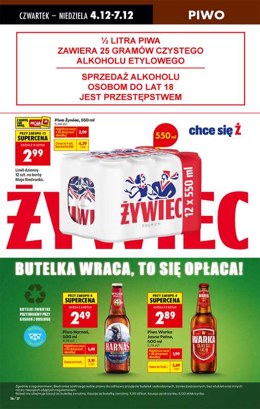 Biedronka - gazetka promocyjna Od czwartku, Z ladą tradycyjną od czwartku 04.12 do środy 10.12 - strona 72