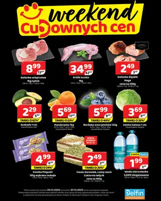 Delfin - gazetka promocyjna Weekend cudownych cen od czwartku 04.12 do niedzieli 07.12