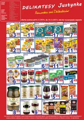 Delikatesy Justynka - gazetka promocyjna Gazetka od czwartku 04.12 do środy 10.12 - strona 2