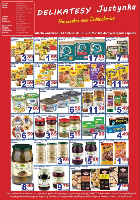 Delikatesy Justynka - gazetka promocyjna Gazetka od czwartku 04.12 do środy 10.12 - strona 2