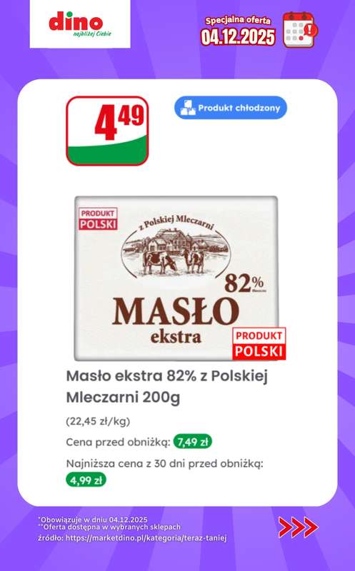 Dino - gazetka promocyjna Specjalna oferta na 04.12.2025 - promocje spoza gazetki od czwartku 04.12 do czwartku 04.12 - strona 4