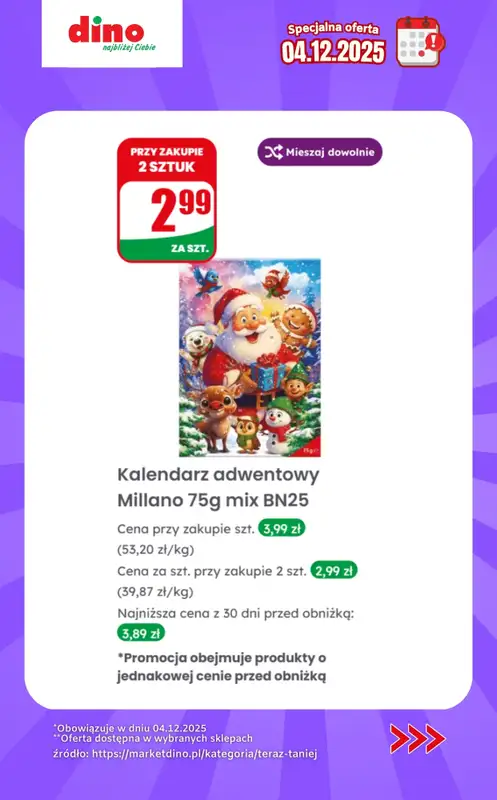 Dino - gazetka promocyjna Specjalna oferta na 04.12.2025 - promocje spoza gazetki od czwartku 04.12 do czwartku 04.12 - strona 9