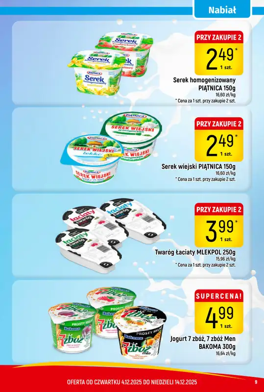 Delikatesy Piotruś Pan - gazetka promocyjna Gazetka od czwartku 04.12 do niedzieli 14.12 - strona 9