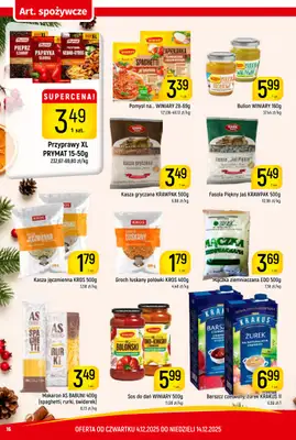 Delikatesy Piotruś Pan - gazetka promocyjna Gazetka od czwartku 04.12 do niedzieli 14.12 - strona 16