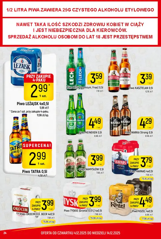 Delikatesy Piotruś Pan - gazetka promocyjna Gazetka od czwartku 04.12 do niedzieli 14.12 - strona 24