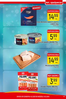 Delikatesy Piotruś Pan - gazetka promocyjna Gazetka od czwartku 04.12 do niedzieli 14.12 - strona 13