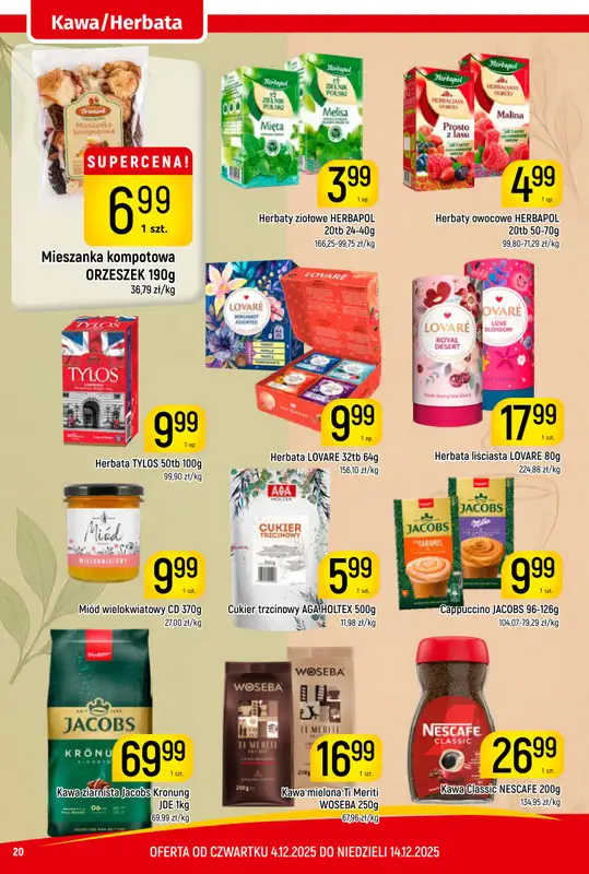 Delikatesy Piotruś Pan - gazetka promocyjna Gazetka od czwartku 04.12 do niedzieli 14.12 - strona 20