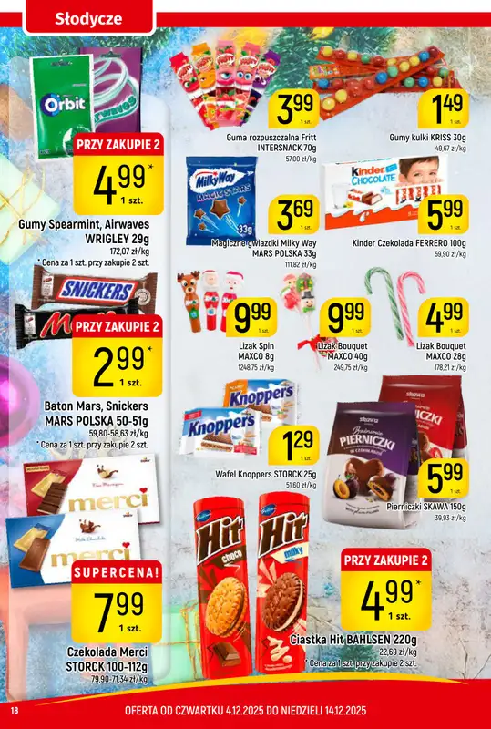 Delikatesy Piotruś Pan - gazetka promocyjna Gazetka od czwartku 04.12 do niedzieli 14.12 - strona 18