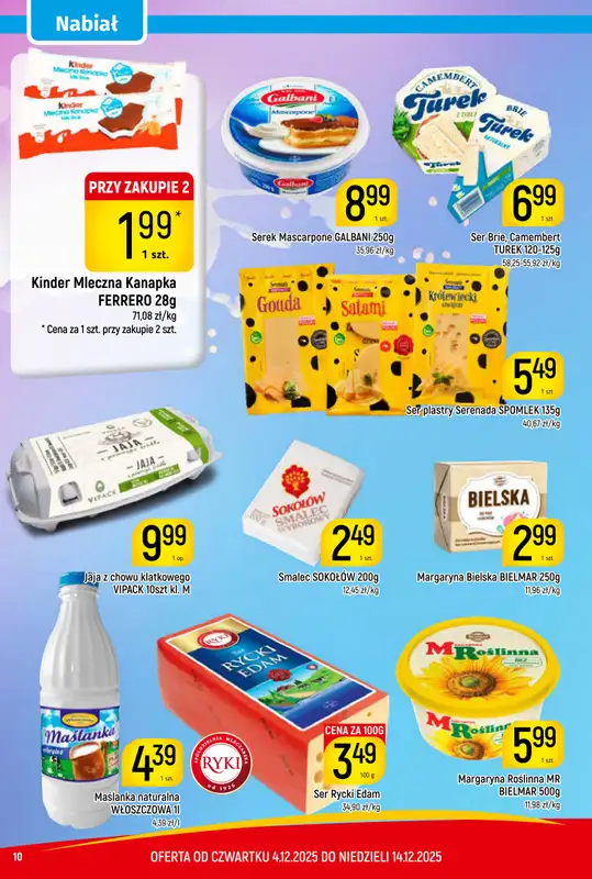 Delikatesy Piotruś Pan - gazetka promocyjna Gazetka od czwartku 04.12 do niedzieli 14.12 - strona 10