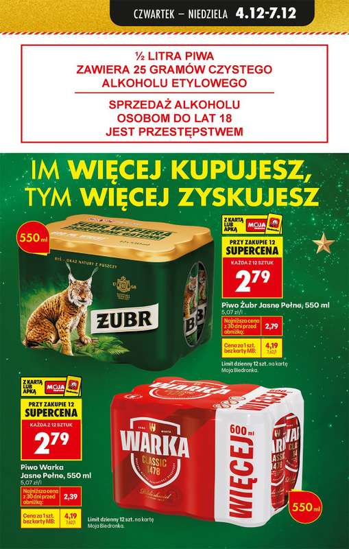 Biedronka - gazetka promocyjna Najlepsze promocje! od czwartku 04.12 do niedzieli 07.12 - strona 16