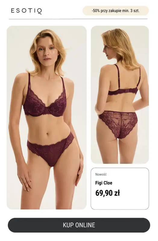 Esotiq - gazetka promocyjna -50% przy zakupie min. 3 szt. od czwartku 04.12 do niedzieli 07.12 - strona 15