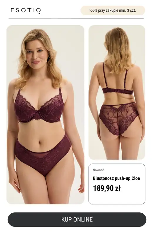 Esotiq - gazetka promocyjna -50% przy zakupie min. 3 szt. od czwartku 04.12 do niedzieli 07.12 - strona 14