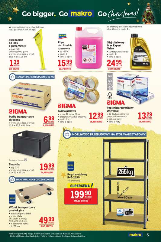 Makro - gazetka promocyjna Oferta dla biura i domu od wtorku 09.12 do poniedziałku 05.01 - strona 5