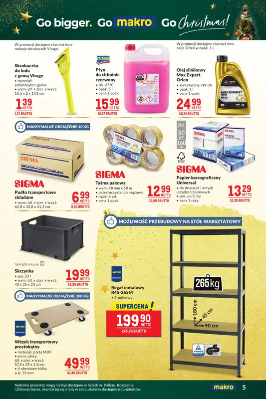 Makro - gazetka promocyjna Oferta dla biura i domu od wtorku 09.12 do poniedziałku 05.01 - strona 5