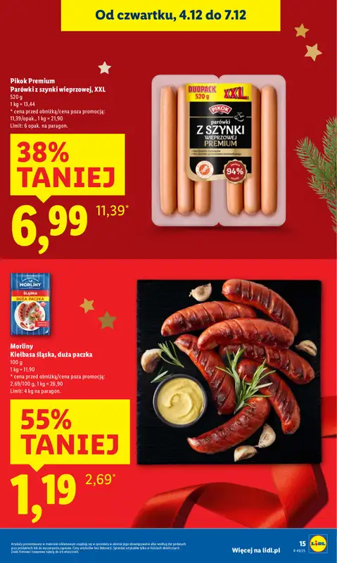 Lidl - gazetka promocyjna Oferta od czwartku od czwartku 04.12 do niedzieli 07.12 - strona 15