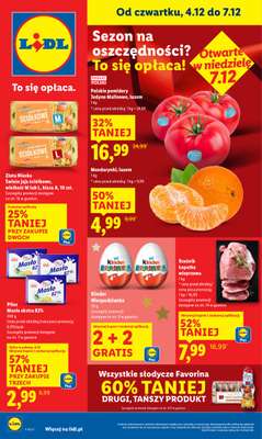 Lidl - gazetka promocyjna Oferta od czwartku od czwartku 04.12 do niedzieli 07.12