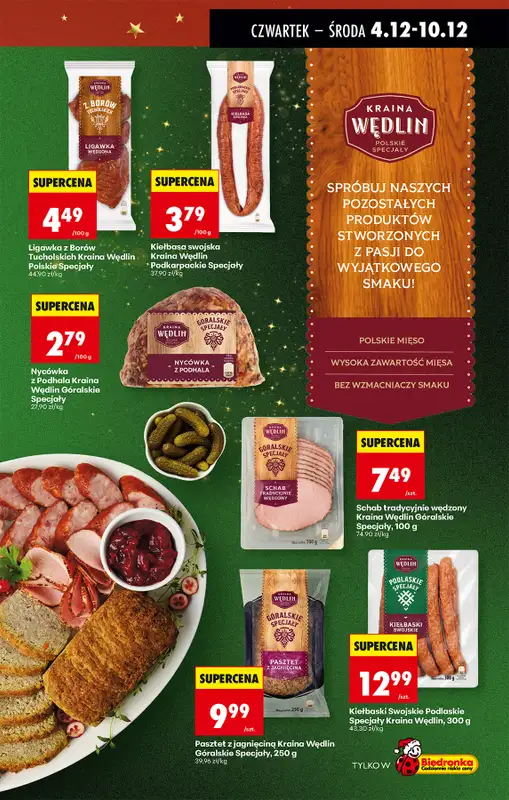 Biedronka - gazetka promocyjna Od czwartku, Z ladą tradycyjną od czwartku 04.12 do środy 10.12 - strona 49