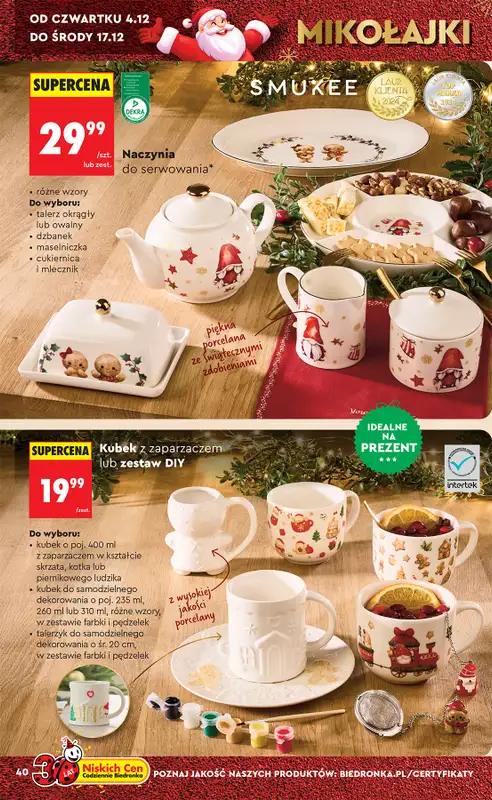 Biedronka - gazetka promocyjna Okazje tygodnia od 29.11 od soboty 29.11 do środy 17.12 - strona 44