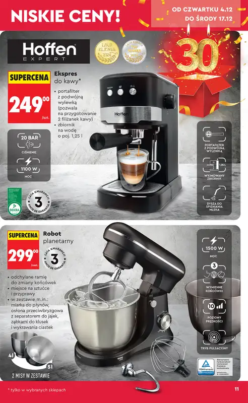 Biedronka - gazetka promocyjna Okazje tygodnia od 29.11 od soboty 29.11 do środy 17.12 - strona 15