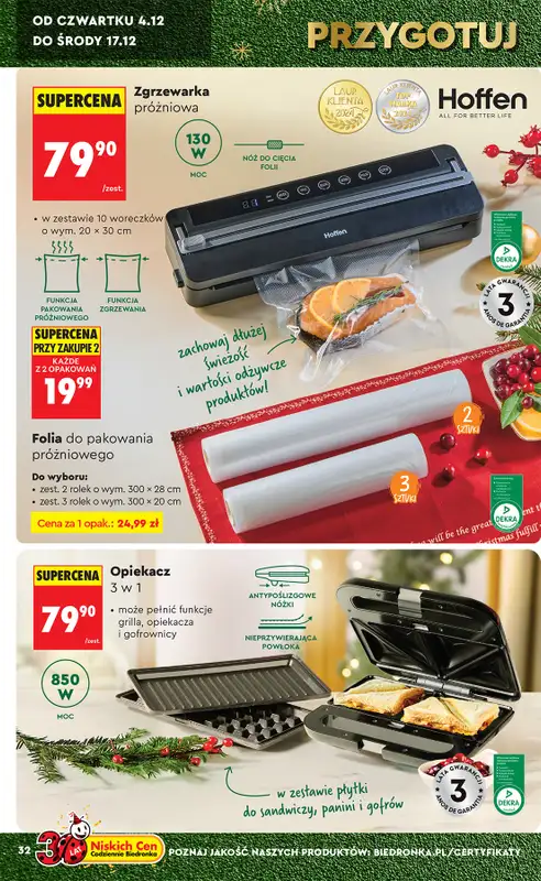 Biedronka - gazetka promocyjna Okazje tygodnia od 29.11 od soboty 29.11 do środy 17.12 - strona 36