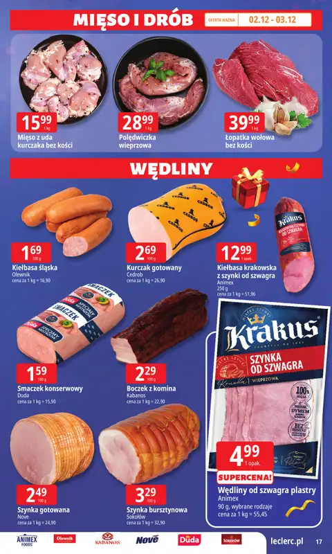 Leclerc - gazetka promocyjna Oferta E.Leclerc I Wybór prezentów w dobrej cenie od wtorku 02.12 do niedzieli 14.12 - strona 17