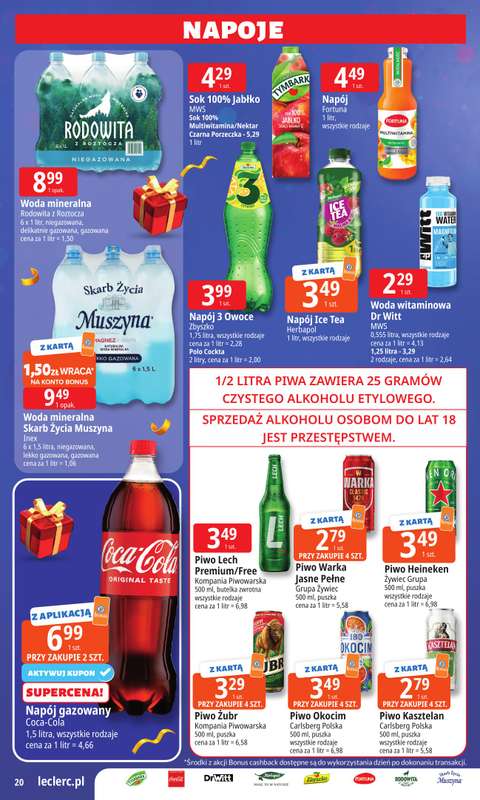 Leclerc - gazetka promocyjna Oferta E.Leclerc I Wybór prezentów w dobrej cenie od wtorku 02.12 do niedzieli 14.12 - strona 20