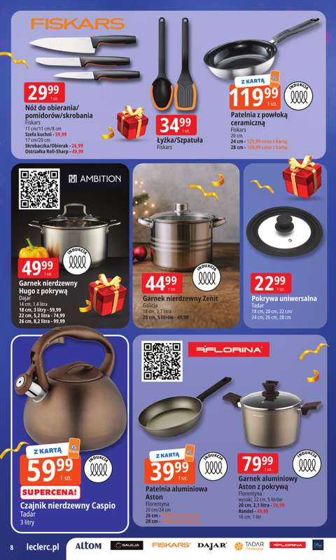 Leclerc - gazetka promocyjna Oferta E.Leclerc I Wybór prezentów w dobrej cenie od wtorku 02.12 do niedzieli 14.12 - strona 8