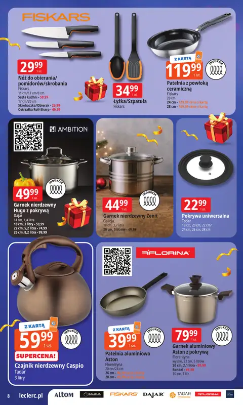 Leclerc - gazetka promocyjna Oferta E.Leclerc I Wybór prezentów w dobrej cenie od wtorku 02.12 do niedzieli 14.12 - strona 8