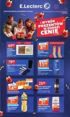 Leclerc - gazetka promocyjna Oferta E.Leclerc I Wybór prezentów w dobrej cenie od wtorku 02.12 do niedzieli 14.12