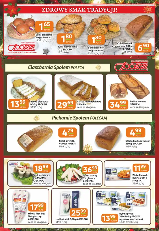 Społem Częstochowa - gazetka promocyjna Gazetka od czwartku 11.12 do wtorku 23.12 - strona 2