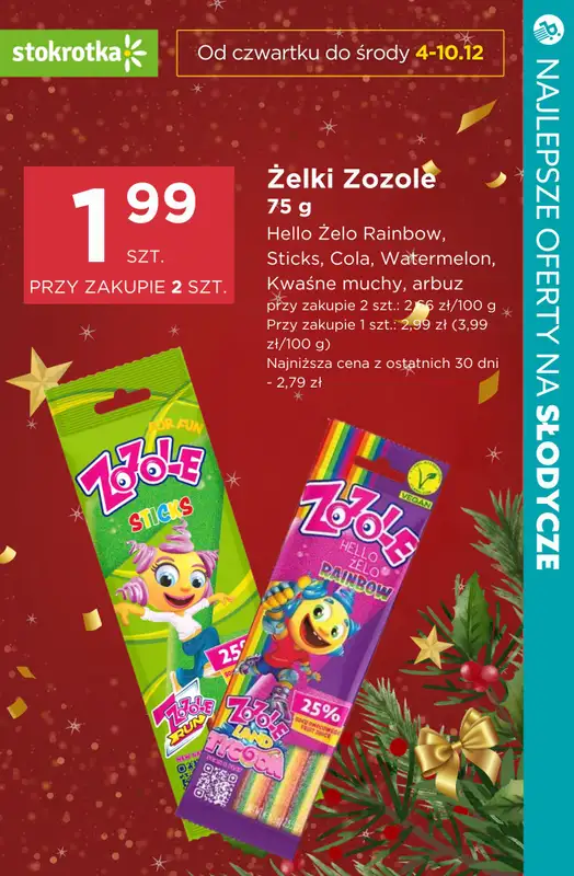 BEST SALE - gazetka promocyjna SUPER oferty na świąteczne słodycze! od czwartku 04.12 do niedzieli 07.12 - strona 20