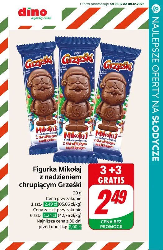 BEST SALE - gazetka promocyjna SUPER oferty na świąteczne słodycze! od czwartku 04.12 do niedzieli 07.12 - strona 14