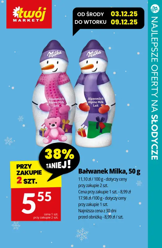 BEST SALE - gazetka promocyjna SUPER oferty na świąteczne słodycze! od czwartku 04.12 do niedzieli 07.12 - strona 10