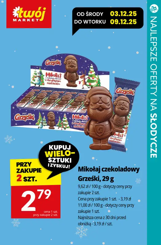 BEST SALE - gazetka promocyjna SUPER oferty na świąteczne słodycze! od czwartku 04.12 do niedzieli 07.12 - strona 15