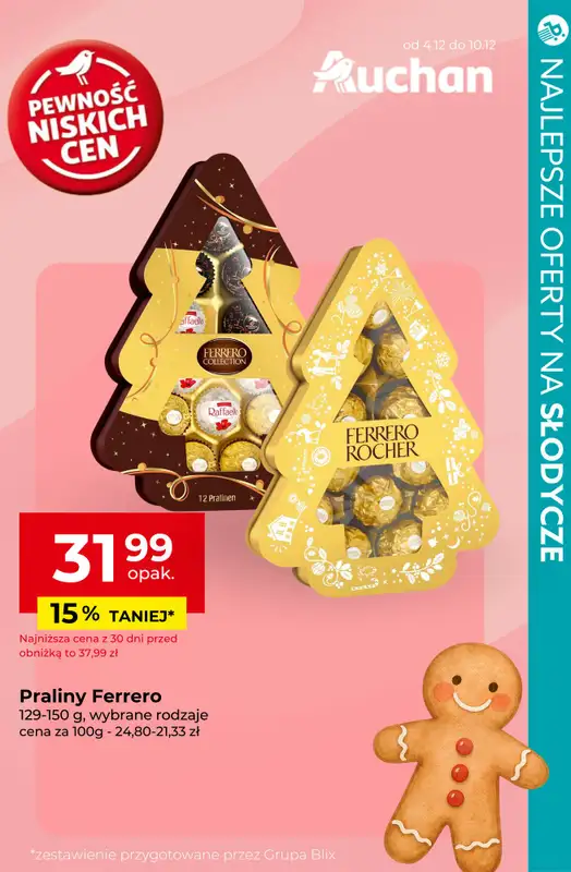 BEST SALE - gazetka promocyjna SUPER oferty na świąteczne słodycze! od czwartku 04.12 do niedzieli 07.12 - strona 6