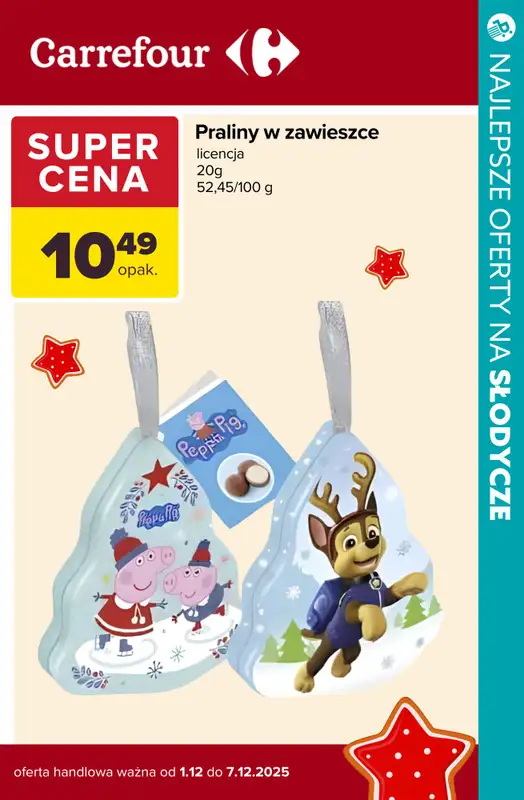 BEST SALE - gazetka promocyjna SUPER oferty na świąteczne słodycze! od czwartku 04.12 do niedzieli 07.12 - strona 9