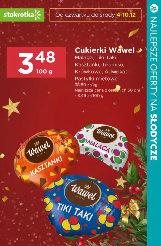 BEST SALE - gazetka promocyjna SUPER oferty na świąteczne słodycze! od czwartku 04.12 do niedzieli 07.12 - strona 17