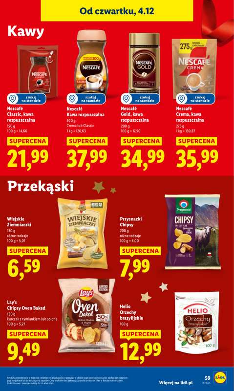 Lidl - gazetka promocyjna Oferta od czwartku od czwartku 04.12 do niedzieli 07.12 - strona 61