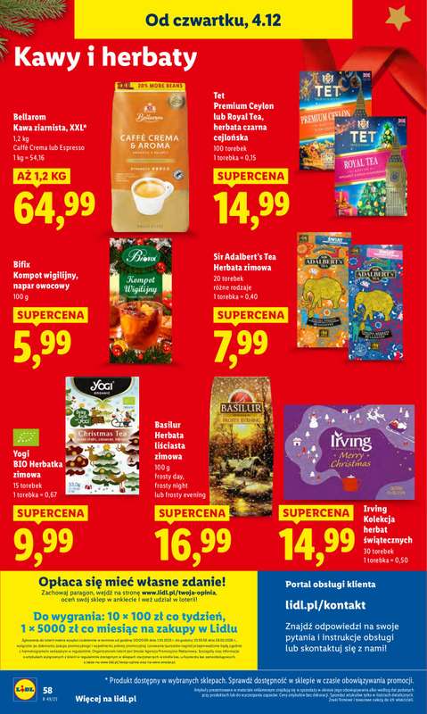 Lidl - gazetka promocyjna Oferta od czwartku od czwartku 04.12 do niedzieli 07.12 - strona 60
