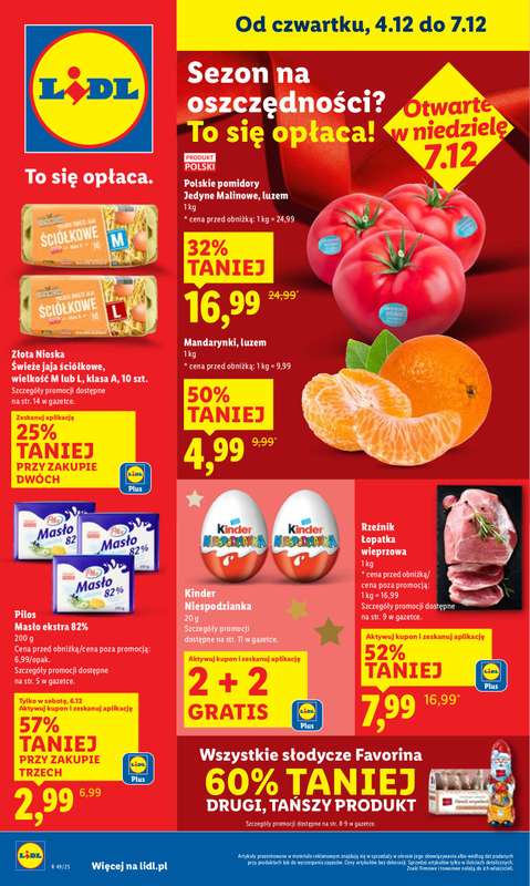 Lidl - gazetka promocyjna Oferta od czwartku od czwartku 04.12 do niedzieli 07.12