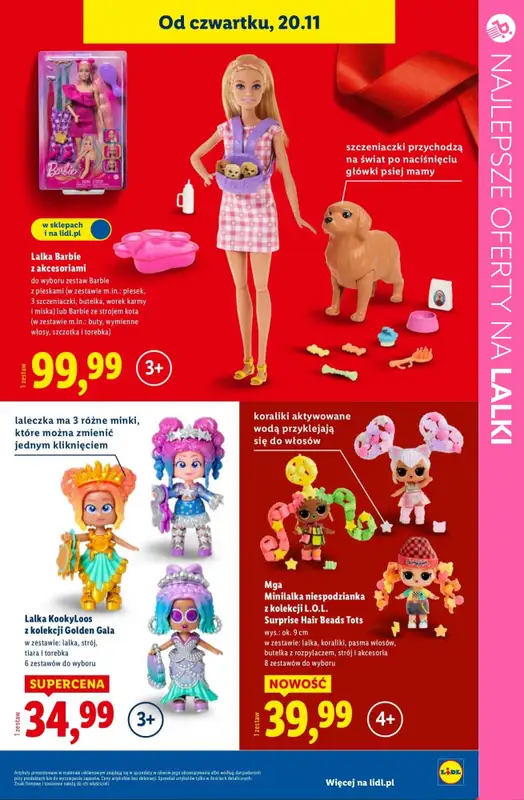 Prezenty - gazetka promocyjna Najlepsze oferty na LALKI! od czwartku 04.12 do niedzieli 07.12 - strona 10